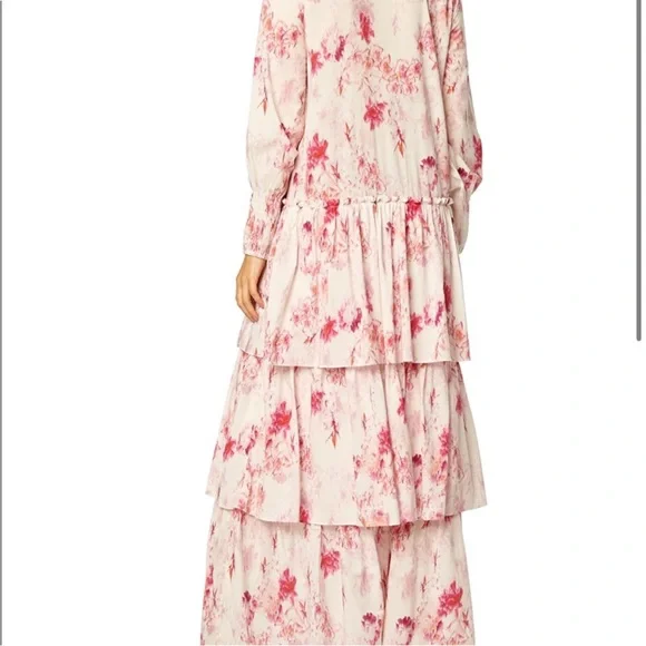 Misa Los Angles Abigail Floral Button Front Belted Maxi Shirt Dress NWT XS - Picture 5 of 8